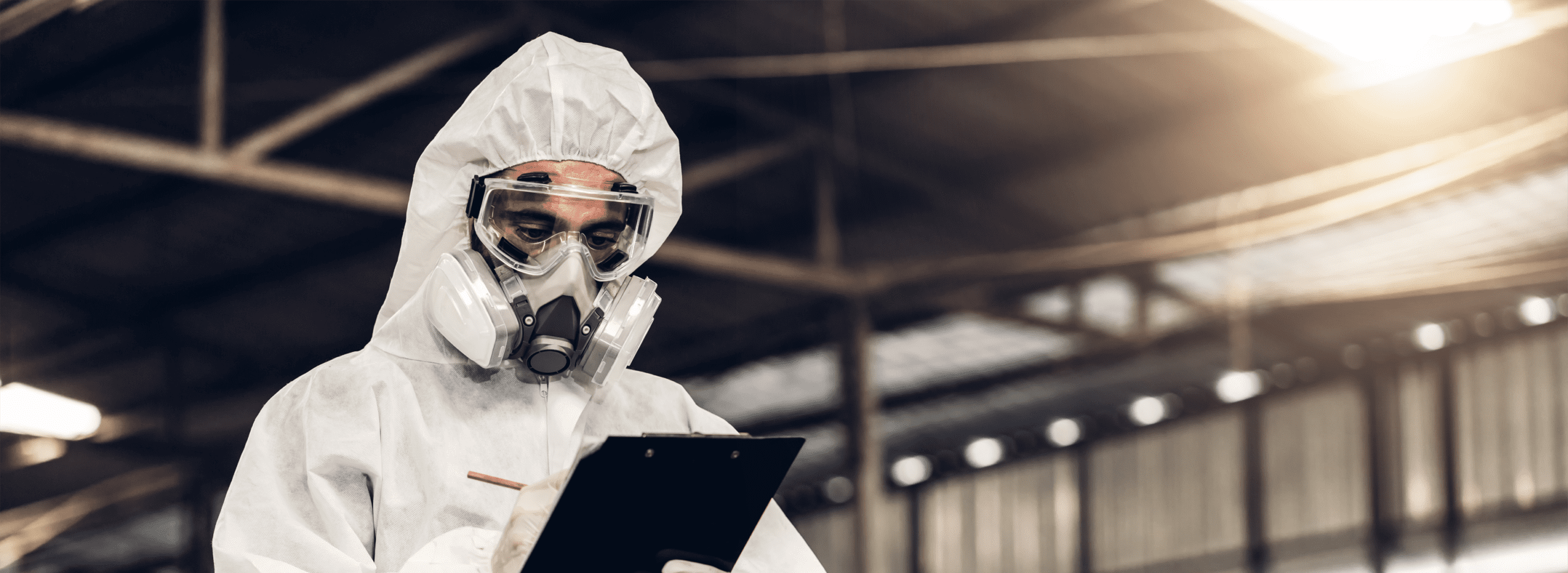 Scientist wear Chemical protection